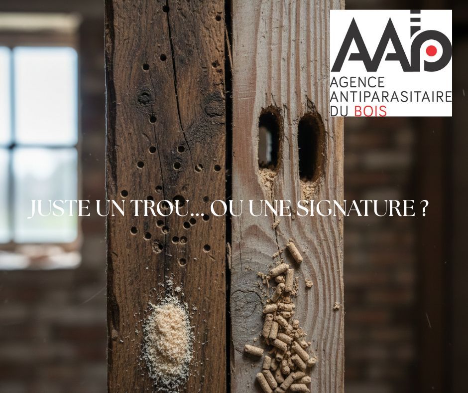 Trou Signature Insectes xylophages AAB Lorient