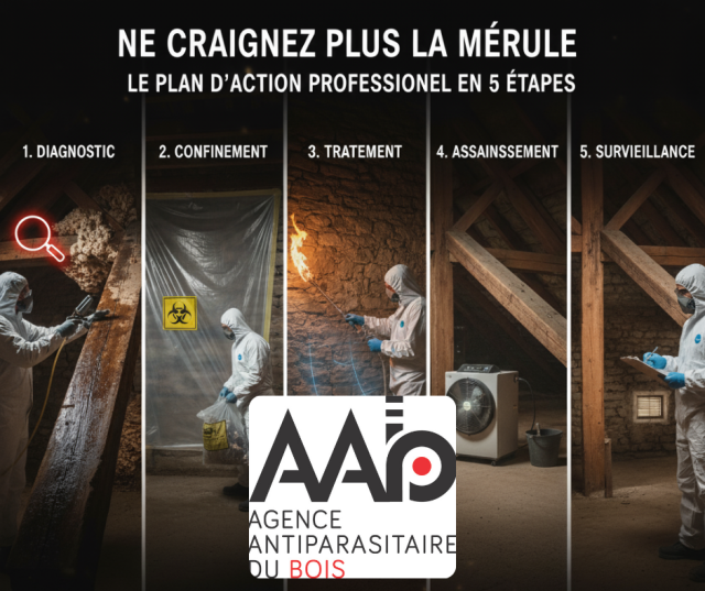 Traitement mérule en 5 étapes AAB Pontivy